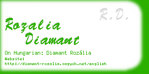 rozalia diamant business card